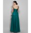 TS Couture? Formal Evening / Military Ball Dress - Elegant Plus Size / Petite A-line Bateau Floor-length Chiffon with Lace / Criss Cross  