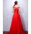 Formal Evening Dress Ball Gown V-neck Floor-length Lace / Tulle with Beading / Bandage  