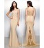 TS Couture? Formal Evening Dress - Beautiful Back Trumpet / Mermaid V-neck Sweep / Brush Train Lace / Jersey with Lace  