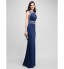 Formal Evening Dress Trumpet / Mermaid Jewel Floor-length Jersey with Beading  