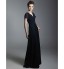 TS Couture? Formal Evening / Military Ball Dress - Elegant Plus Size / Petite Sheath / Column V-neck Floor-length Chiffon with Draping / Ruching  