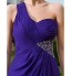 TS Couture? Formal Evening / Military Ball Dress - Sexy Plus Size / Petite Sheath / Column One Shoulder Floor-length / Watteau Train Chiffon   