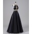 TS Couture? Formal Evening Dress A-line Halter Floor-length Satin with Beading  