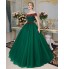 Formal Evening Dress Ball Gown Off-the-shoulder Floor-length Satin / Tulle / Stretch Satin with Crystal Detailing  