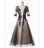 Formal Evening Dress A-line Scoop Tea-length Lace with Appliques / Embroidery / Lace  