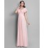 TS Couture? Prom / Formal Evening / Military Ball Dress - Elegant Plus Size / Petite A-line / Princess V-neck Floor-length Chiffon with Beading /  