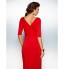 TS Couture? Formal Evening Dress - Sheath / Column V-neck Sweep / Brush Train Jersey with Ruching / Criss Cross  