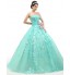 Formal Evening Dress Ball Gown Strapless Floor-length Organza / Tulle / Charmeuse with Appliques / Beading / Flower(s) / Ruching  