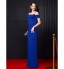 TS Couture? Formal Evening Dress Sheath / Column Off-the-shoulder Floor-length Chiffon with Bow(s)  