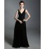 TS Couture? Formal Evening / Military Ball Dress - Elegant Plus Size / Petite A-line / Princess V-neck / Straps Floor-length Chiffon with Beading  