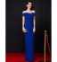 TS Couture? Formal Evening Dress Sheath / Column Off-the-shoulder Floor-length Chiffon with Bow(s)  