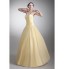 Formal Evening Dress A-line Sweetheart Floor-length Tulle with Pleats  