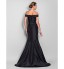 TS Couture? Formal Evening / Black Tie Gala Dress - Open Back Plus Size / Petite Trumpet / Mermaid Off-the-shoulder Sweep / Brush Train Taffeta with  