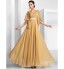 TS Couture? Formal Evening / Military Ball Dress - Elegant Plus Size / Petite A-line / Princess V-neck Floor-length Chiffon withAppliques / Beading   