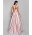 TS Couture? Prom / Formal Evening / Military Ball Dress - Open Back Plus Size / Petite A-line Jewel Floor-length Tulle / Stretch Satin withCrystal  