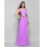 TS Couture? Prom / Formal Evening / Military Ball Dress - Open Back Plus Size / Petite Sheath / Column V-neck Floor-length Chiffon / Stretch Satin  