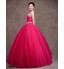 Formal Evening Dress Ball Gown Strapless Floor-length Satin / Tulle / Stretch Satin with Crystal Detailing / Sash / Ribbon / Side Draping  