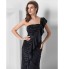 TS Couture? Formal Evening / Military Ball Dress - Elegant Plus Size / Petite Sheath / Column One Shoulder Floor-length Jersey with Beading / Side  