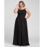 TS Couture? Prom / Formal Evening / Military Ball Dress - Open Back Plus Size / Petite A-line Jewel Floor-length Chiffon with Beading / Draping   