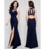 TS Couture? Formal Evening / Black Tie Gala Dress - Beautiful Back Plus Size / Petite Sheath / Column Jewel Floor-length Chiffon with  