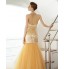 Formal Evening Dress Trumpet / Mermaid High Neck Floor-length Tulle with Beading / Sequins  