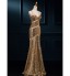 Formal Evening Dress Trumpet / Mermaid V-neck Floor-length Sequined with Sequins  