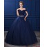 Formal Evening Dress Ball Gown Off-the-shoulder Floor-length Satin / Tulle / Stretch Satin with Crystal Detailing  