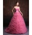 Formal Evening Dress Ball Gown Sweetheart Chapel Train Tulle / Charmeuse with Flower(s) / Sash / Ribbon / Criss Cross  