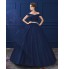 Formal Evening Dress Ball Gown Off-the-shoulder Floor-length Satin / Tulle / Stretch Satin with Crystal Detailing  