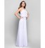 TS Couture? Prom / Formal Evening / Military Ball Dress - Elegant Plus Size / Petite A-line Jewel Floor-length Chiffon withAppliques / Beading /  