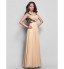 TS Couture? Formal Evening / Military Ball Dress - Open Back Plus Size / Petite Sheath / Column V-neck Floor-length Chiffon with Appliques / Criss  