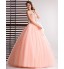 Formal Evening Dress Ball Gown Strapless Floor-length Tulle with Crystal Detailing  