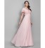 TS Couture? Prom / Formal Evening / Military Ball Dress - Elegant Plus Size / Petite A-line / Princess V-neck Floor-length Chiffon with Beading /  