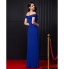 TS Couture? Formal Evening Dress Sheath / Column Off-the-shoulder Floor-length Chiffon with Bow(s)  