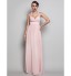 TS Couture? Prom / Formal Evening / Military Ball Dress - Open Back Plus Size / Petite Sheath / Column V-neck Floor-length Chiffon with Beading   