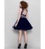 TS Couture? Cocktail Party Dress - See Through Plus Size / Petite Ball Gown Jewel Short / Mini Lace / Tulle with Beading / Crystal Detailing / Lace   