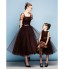 TS Couture? Formal Evening Dress Plus Size / Petite Ball Gown Square Tea-length Tulle with Bow(s) / Sash / Ribbon / Ruching  