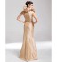 TS Couture? Formal Evening / Military Ball Dress - Elegant Plus Size / Petite Trumpet / Mermaid V-neck Floor-length Taffeta withRuffles / Side  