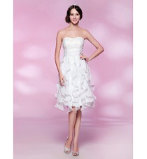 TS Couture? Cocktail Party / Graduation / Wedding Party Dress - Short Plus Size / Petite A-line / Princess Strapless / Sweetheart Knee-lengthChiffon  